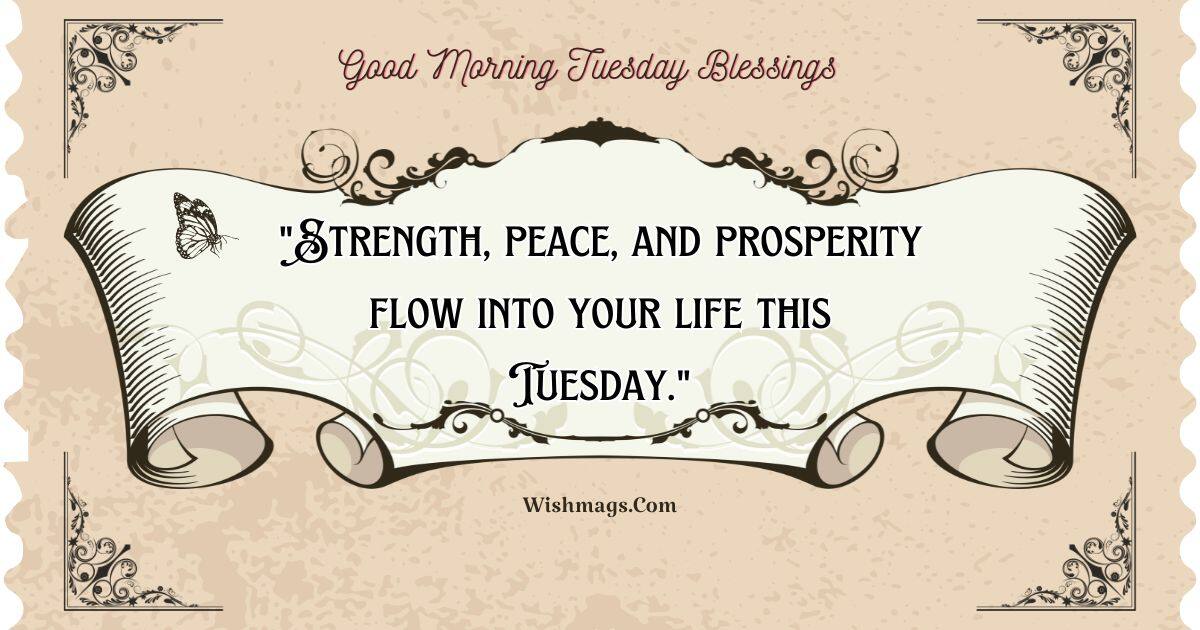 Good Morning Tuesday Blessing