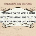 Congratulations Baby Boy Wishes