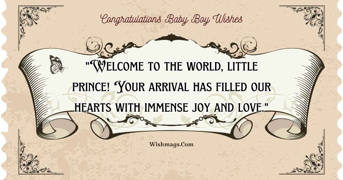 Congratulations Baby Boy Wishes