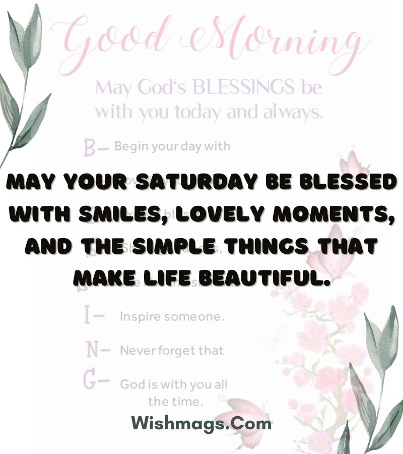 Beautiful Saturday