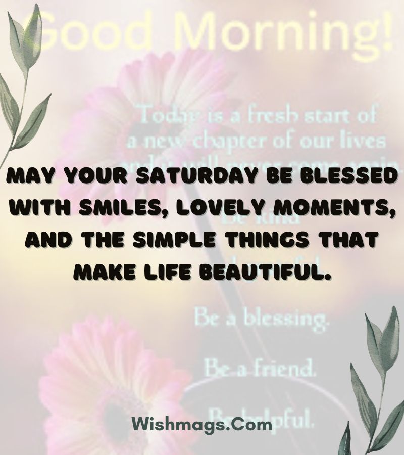 Beautiful Saturday