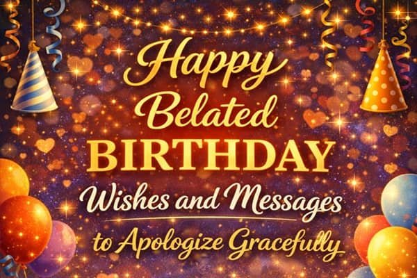 110 Happy Belated Birthday Wishes and Messages to Apologize Gracefully