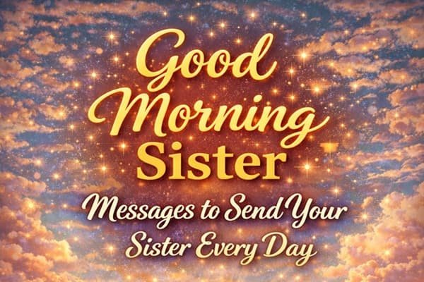 120 Good Morning Sister Messages to Send Your Sister Every Day