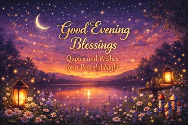 130 Good Evening Blessings, Quotes and Wishes for a Peaceful Night
