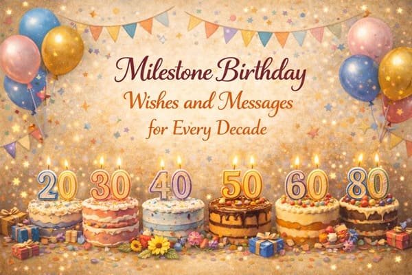 Milestone Birthday Wishes